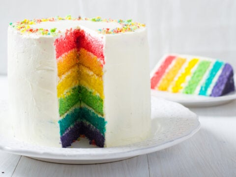 Ricetta Torta Arcobaleno O Rainbow Cake Donna Moderna