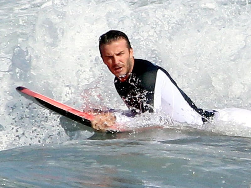 David Beckham Sul Surf Che Pap Hot Donna Moderna