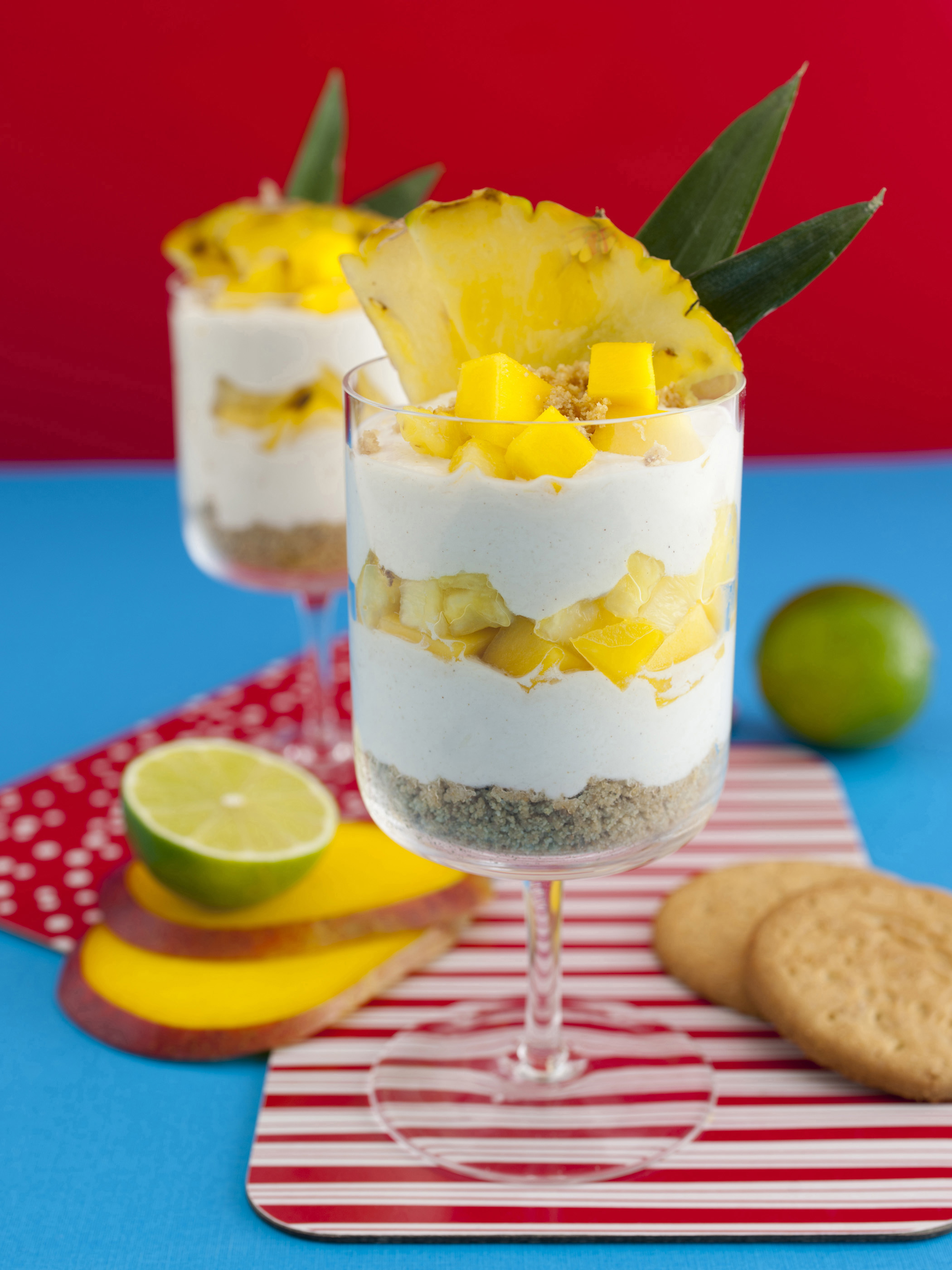 Ricetta Cheese Cake Al Lime Cocco Ananas E Mango Donna Moderna