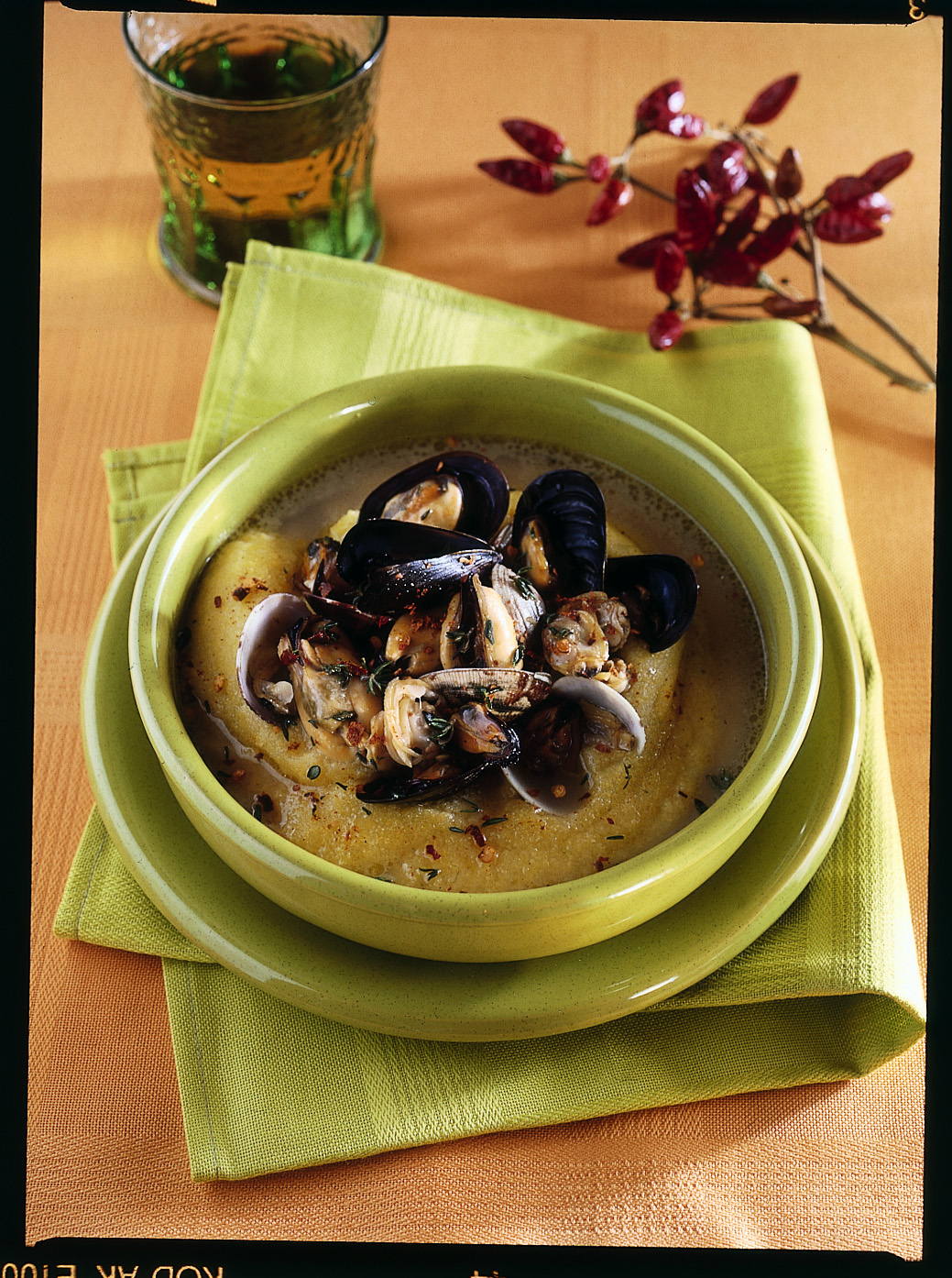 ricetta polenta morbida con vongole e cozze donna moderna