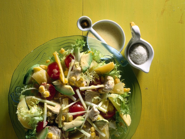 Ricetta Insalata di petto di pollo, patate e pomodorini ...