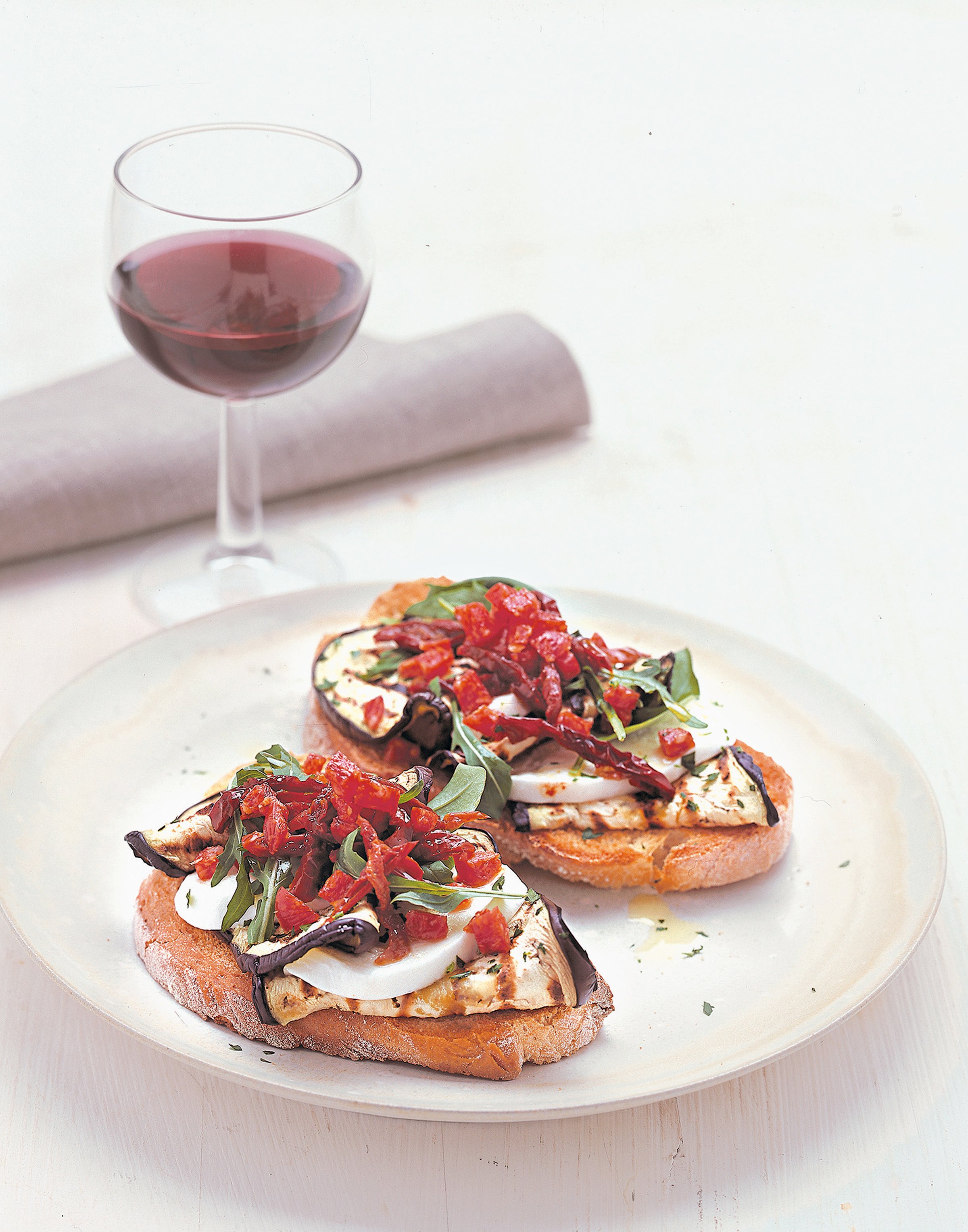 Ricetta Bruschetta Con Melanzana E Bufala Donna Moderna