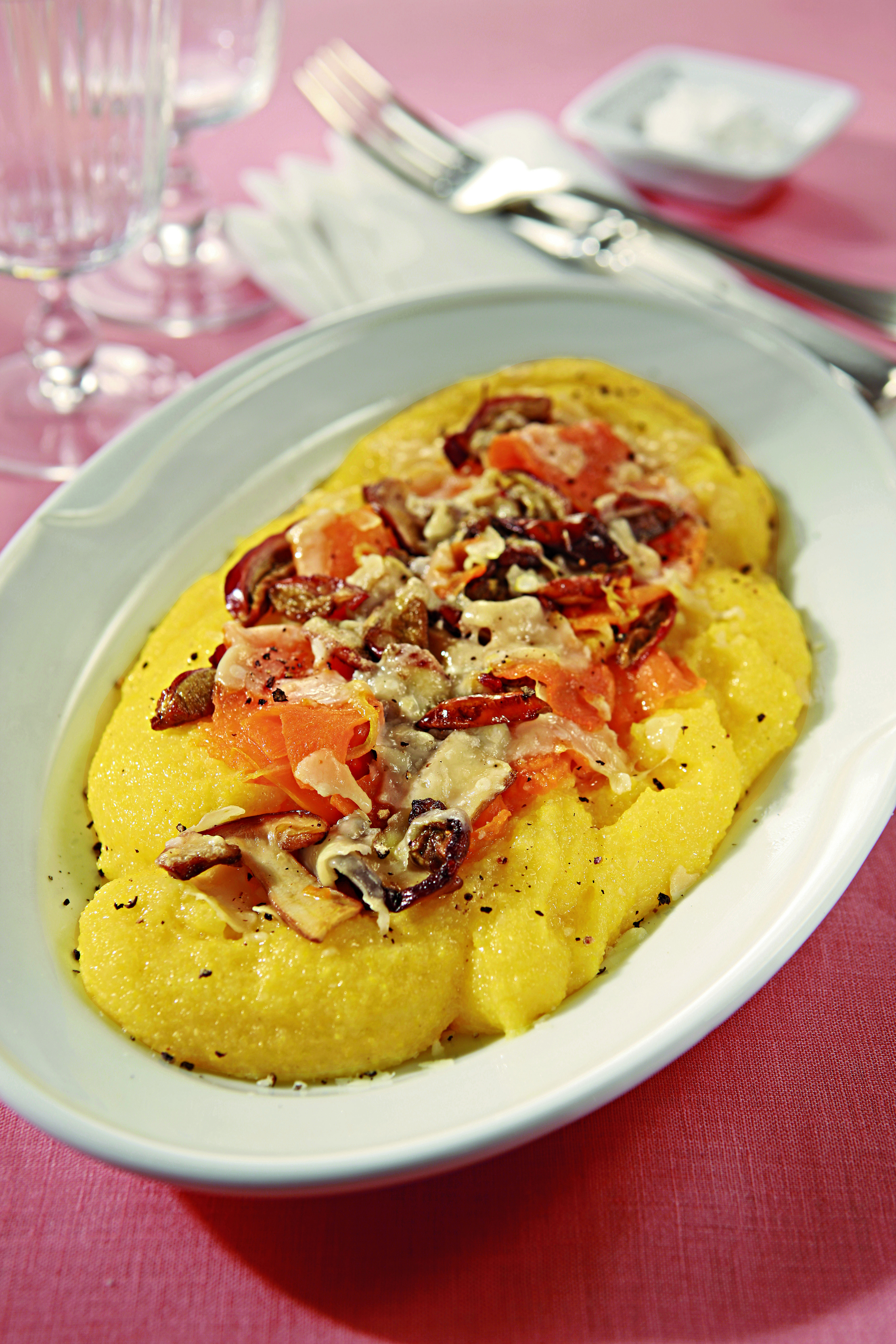 Ricetta Polenta con funghi e zucca - Donna Moderna