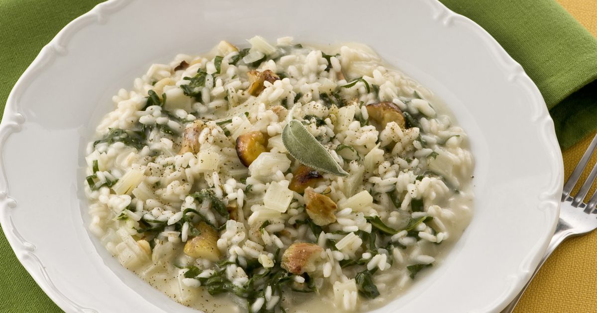 Ricetta Risotto con bietole e castagne alla salvia - Donna ...