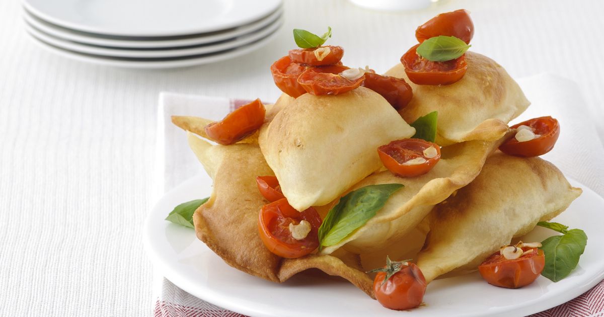 Ricetta Gnocco Fritto Con Pomodorini Arrosto - Donna Moderna