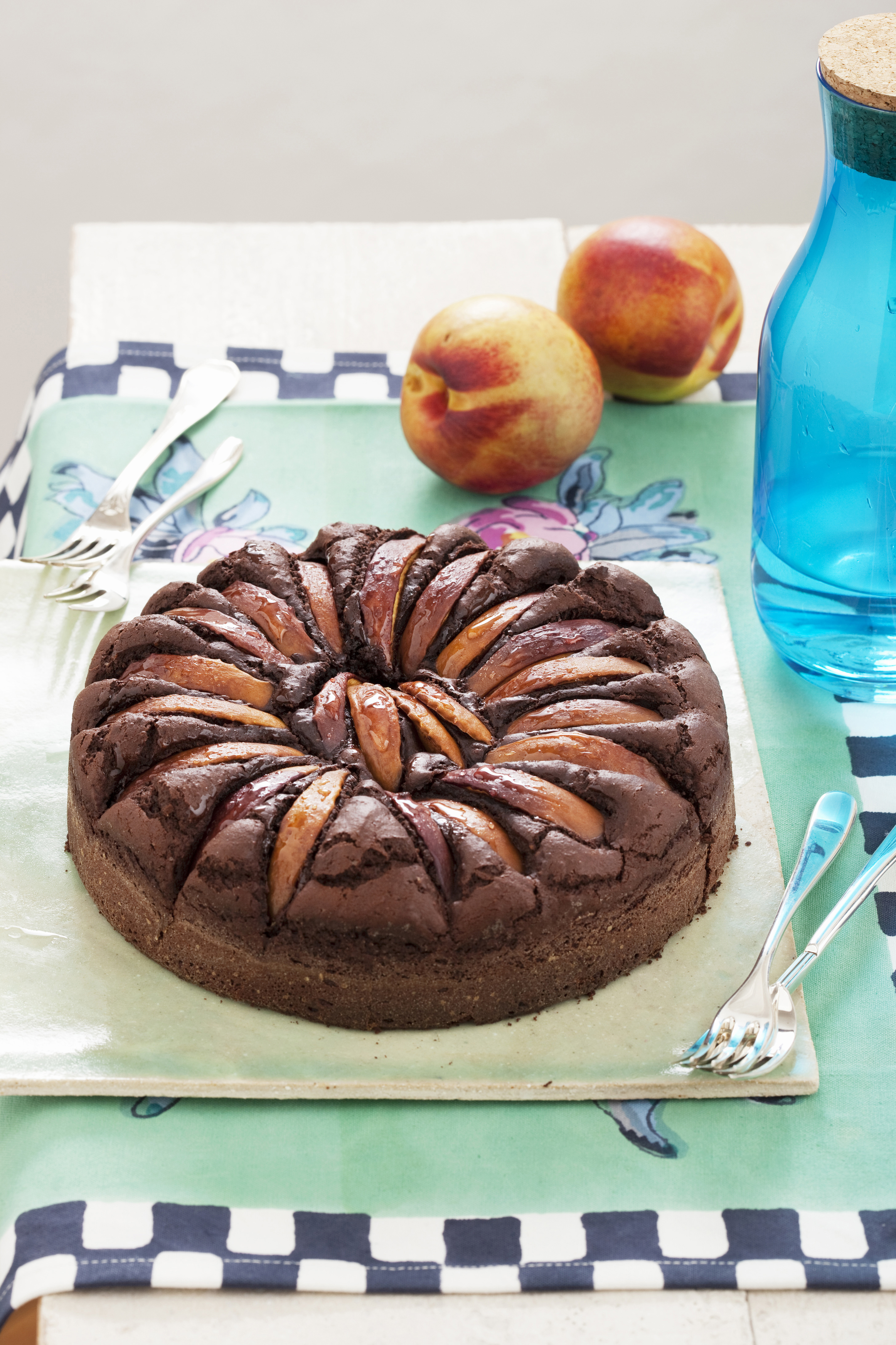 Ricetta Torta Di Pesche E Cacao Amaro Donna Moderna