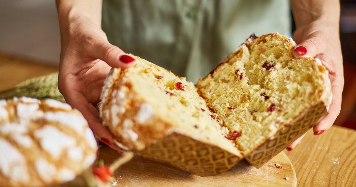 Bavarese Con Panettone Pere E Latte Di Mandorle Donna Moderna