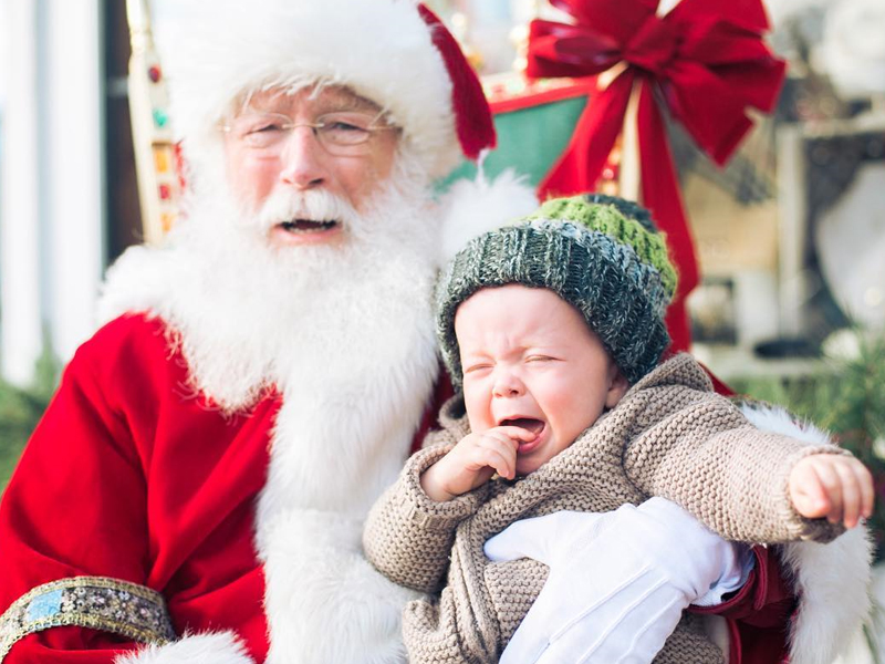 Immagini Natale Buffe.Chi Ha Paura Di Babbo Natale 10 Foto Buffe Di Bimbi Disperati