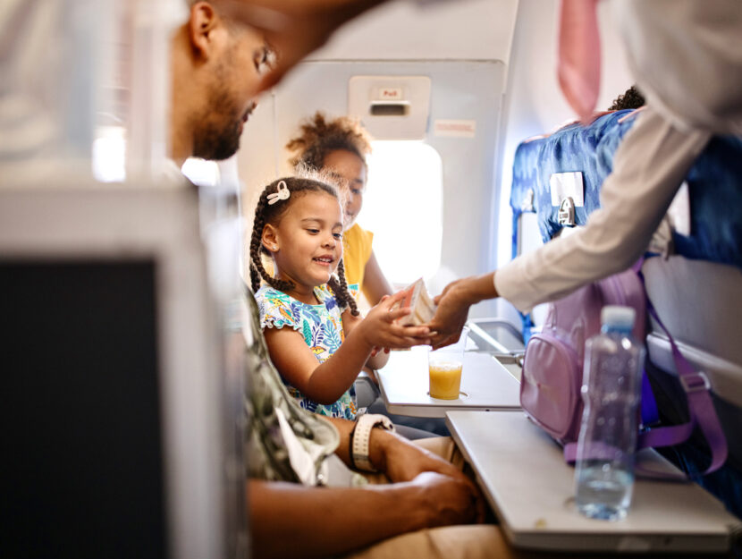Viaggio in aereo con i bambini