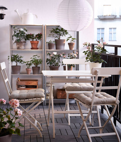 Sala Da Pranzo Shabby Ikea.Arredo Balcone Ikea Ispirazioni E Idee Da Copiare Subito Donna Moderna