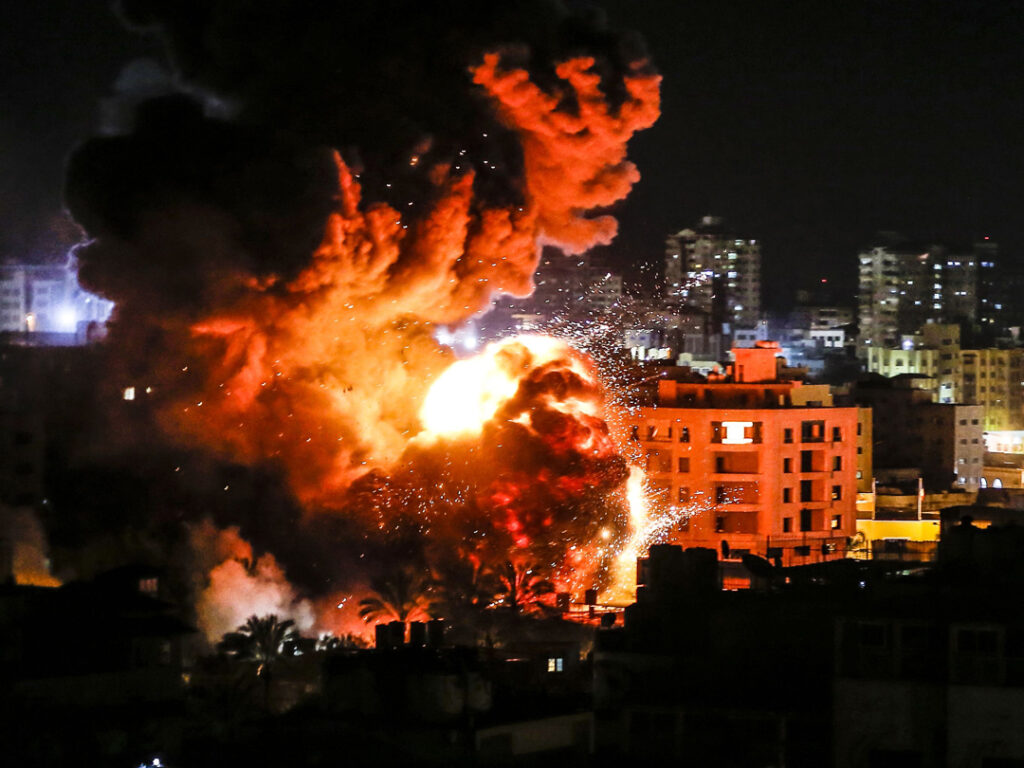 esplosione Gaza Israele