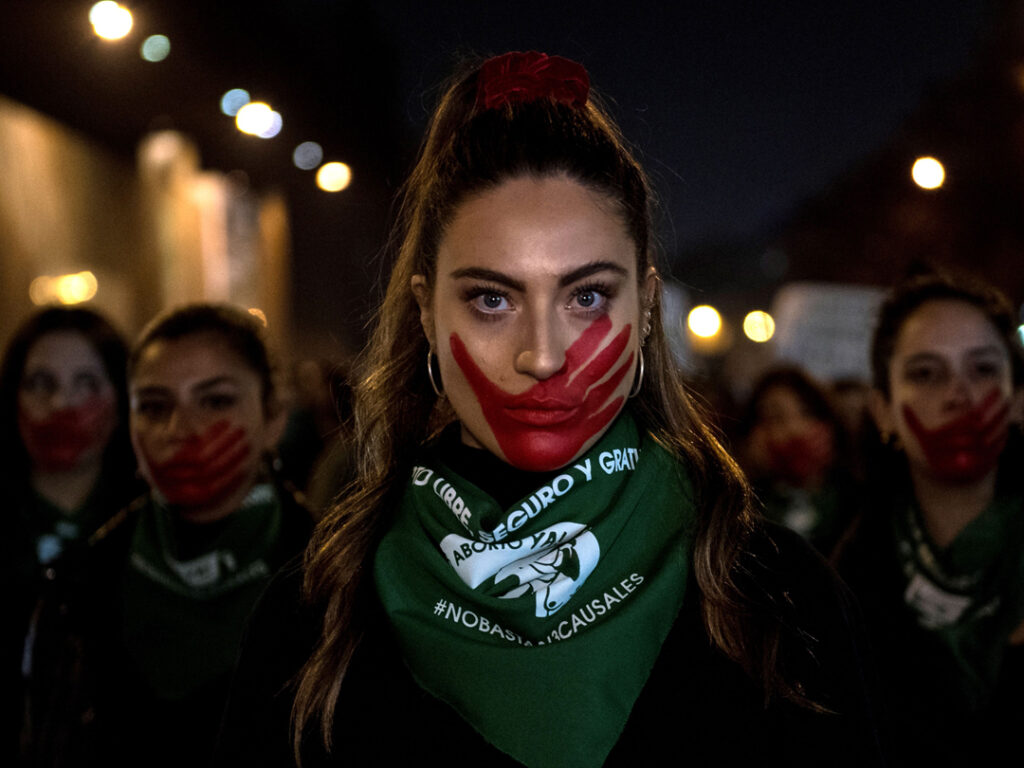 manifestazione aborto Cile