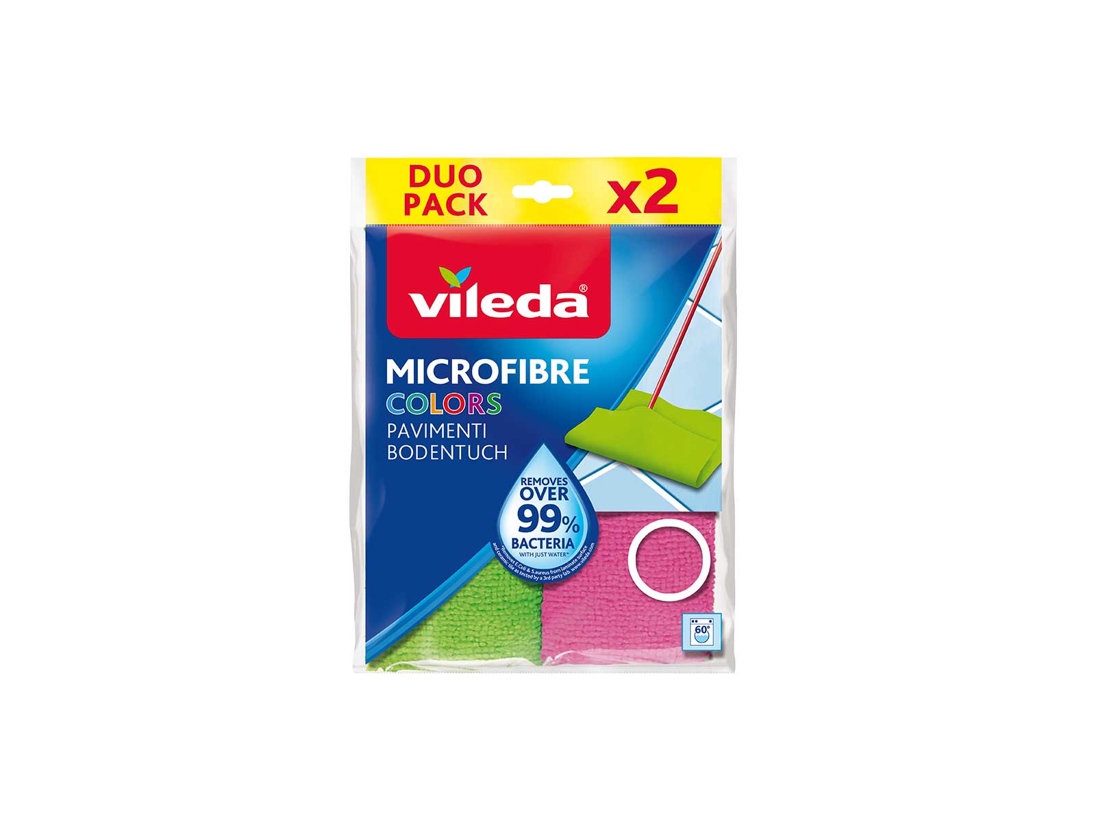 VILEDA - Microfibre Super Pratico - Microfiber Floor Cleaning Cloth