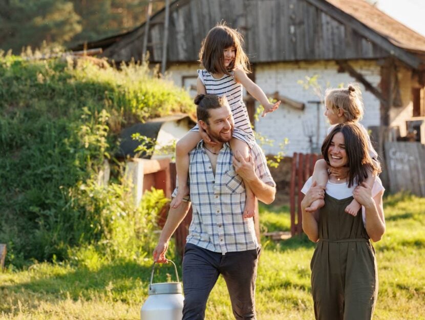 Una famiglia in vacanza