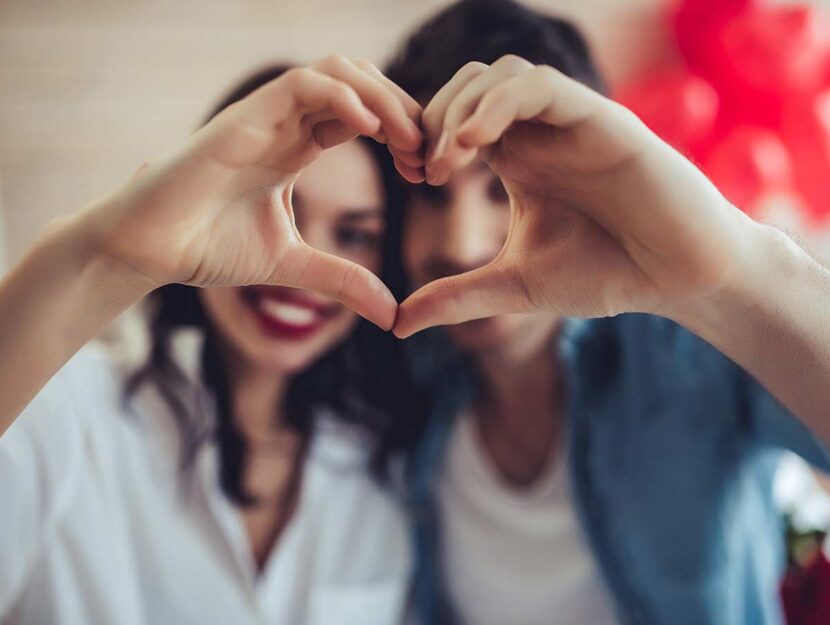 Coppia di innamorati a San Valentino