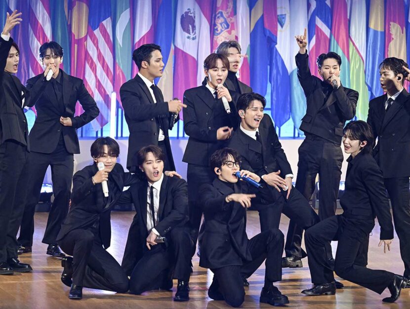 Il gruppo K-pop dei Seventeen