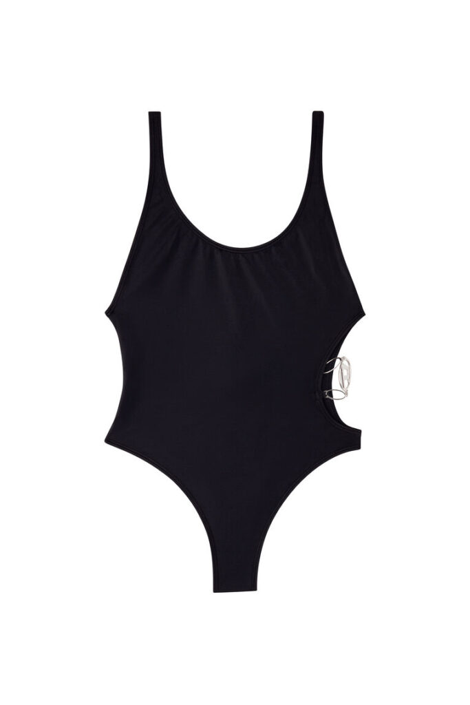 costume da bagno nero con cut out