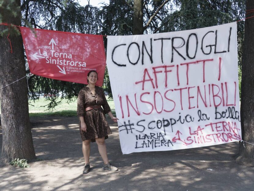 La protesta degli studenti contro il caro affitti