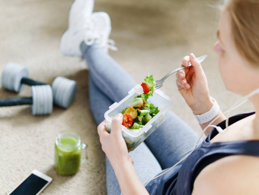 Una donna a dieta