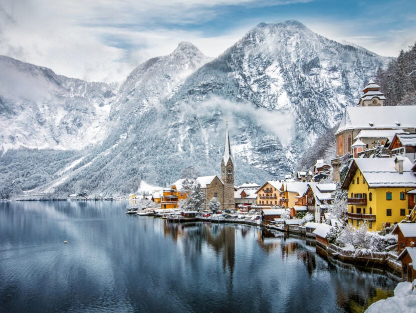 villaggio di Hallstatt nelle alpi austriache