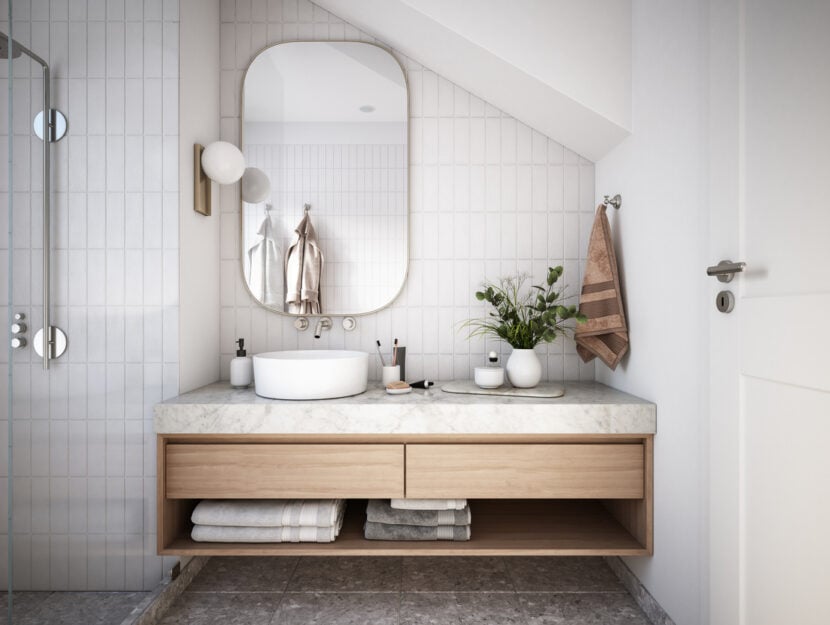 bagno di casa elegante e minimal