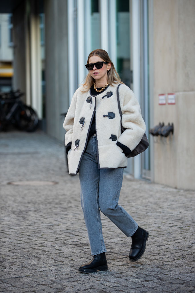 Come si abbina la giacca Montgomery in shearling