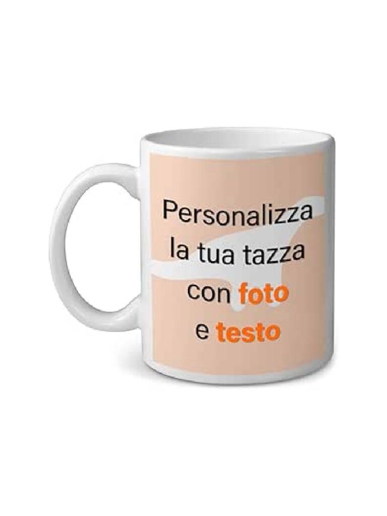 tazza da personalizzare; san valentino regali per lui sotto 100 euro