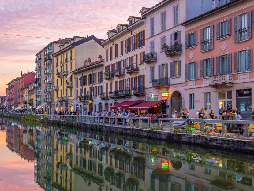 quartiere dei Navigli nella città di Milano