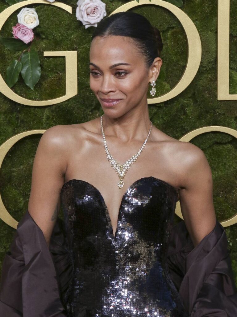 Zoe Saldana in Cartier