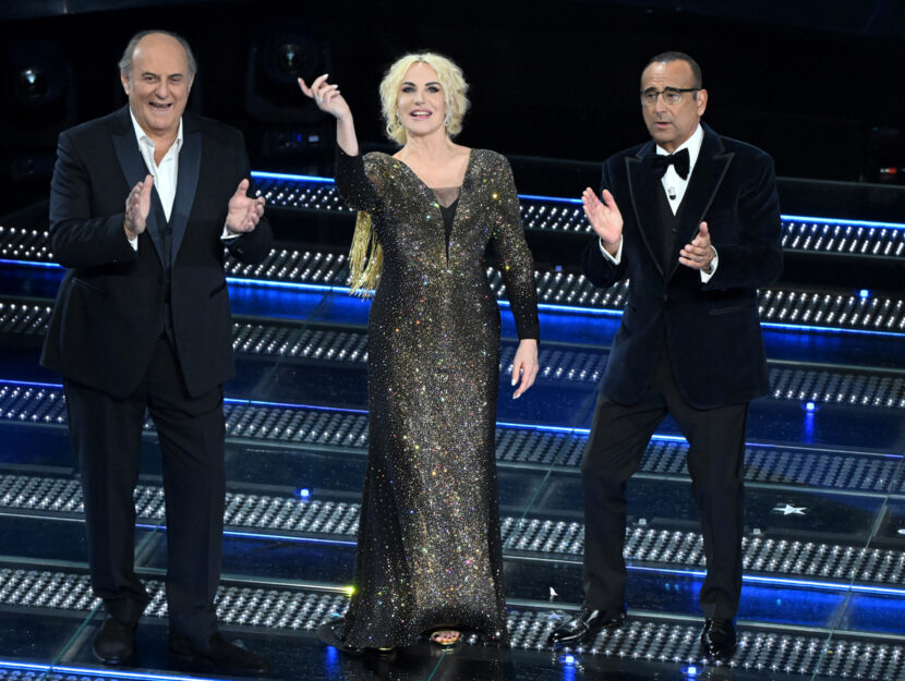 Sanremo conduttori gerry scotti antonella clerici carlo conti