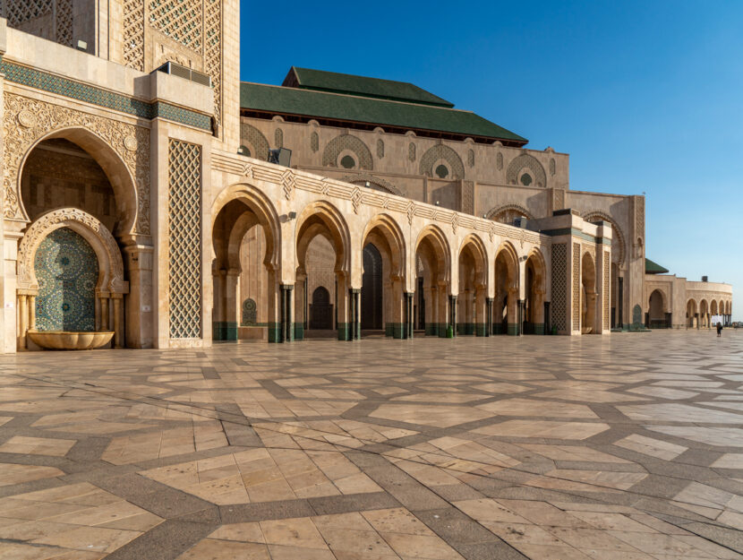 Casablanca, Marocco, piazza di Hassan